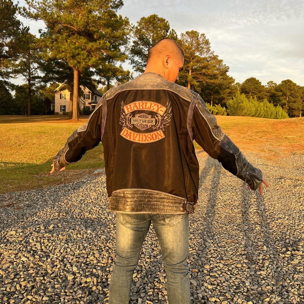 IF YOU WANNA RIDE WITH ME HARLEY DAVIDSON LEATHER JACKET